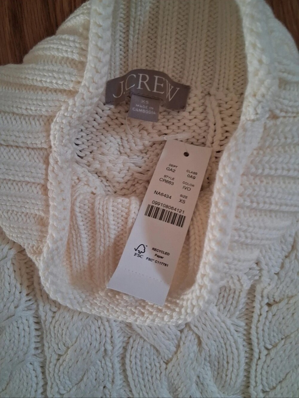 J.crew Cable Knit Rollneck - Picture 3 of 4